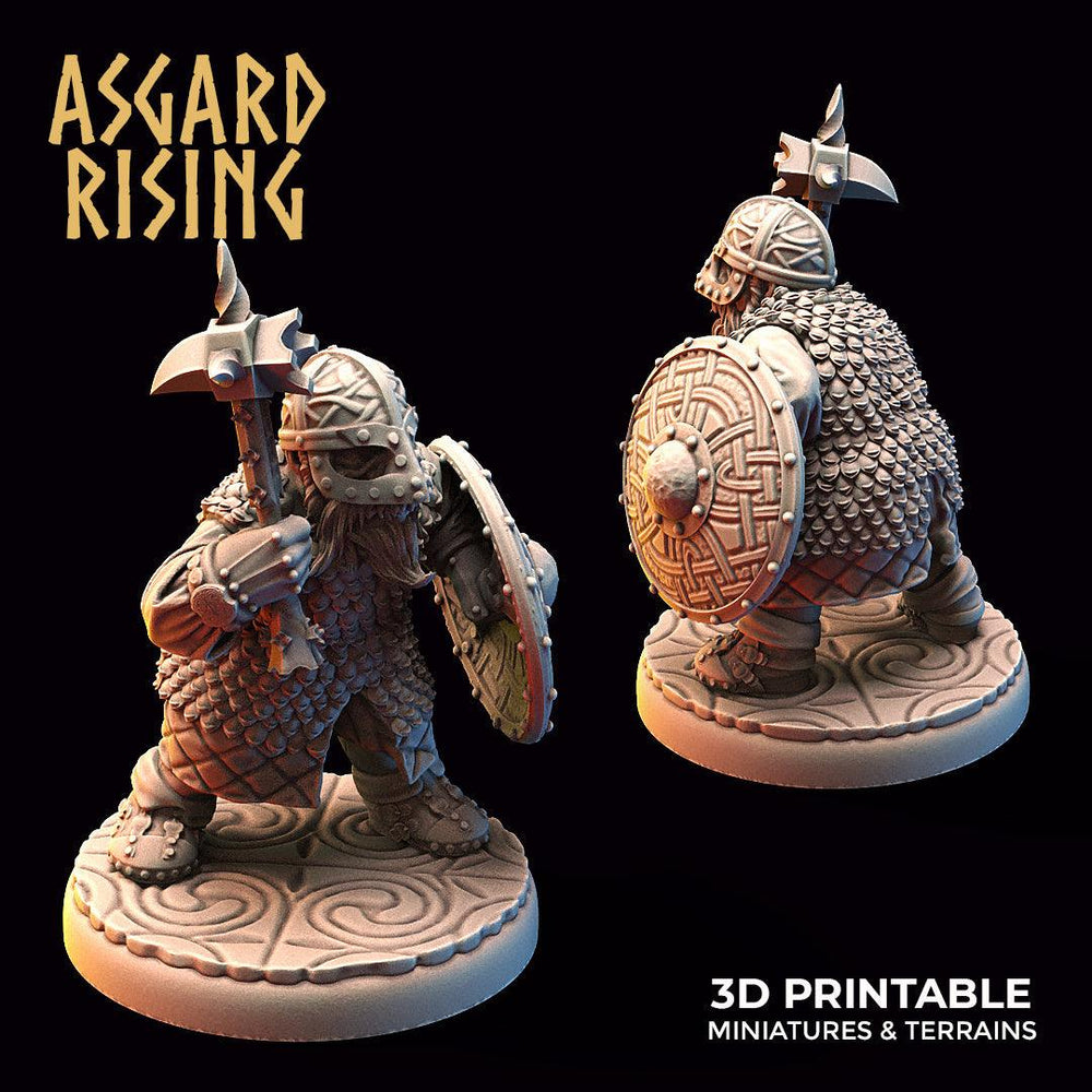3D Printed Asgard Rising Dwarf Warrior Scale Armor Modular Warband Set 28mm - 32mm (Online Only)