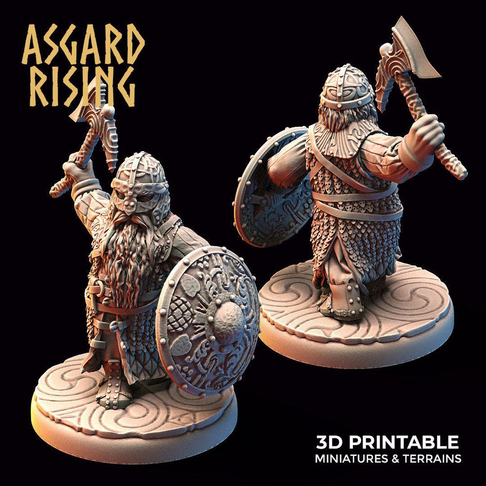 3D Printed Asgard Rising Dwarf Warrior Scale Armor Modular Warband Set 28mm - 32mm (Online Only)