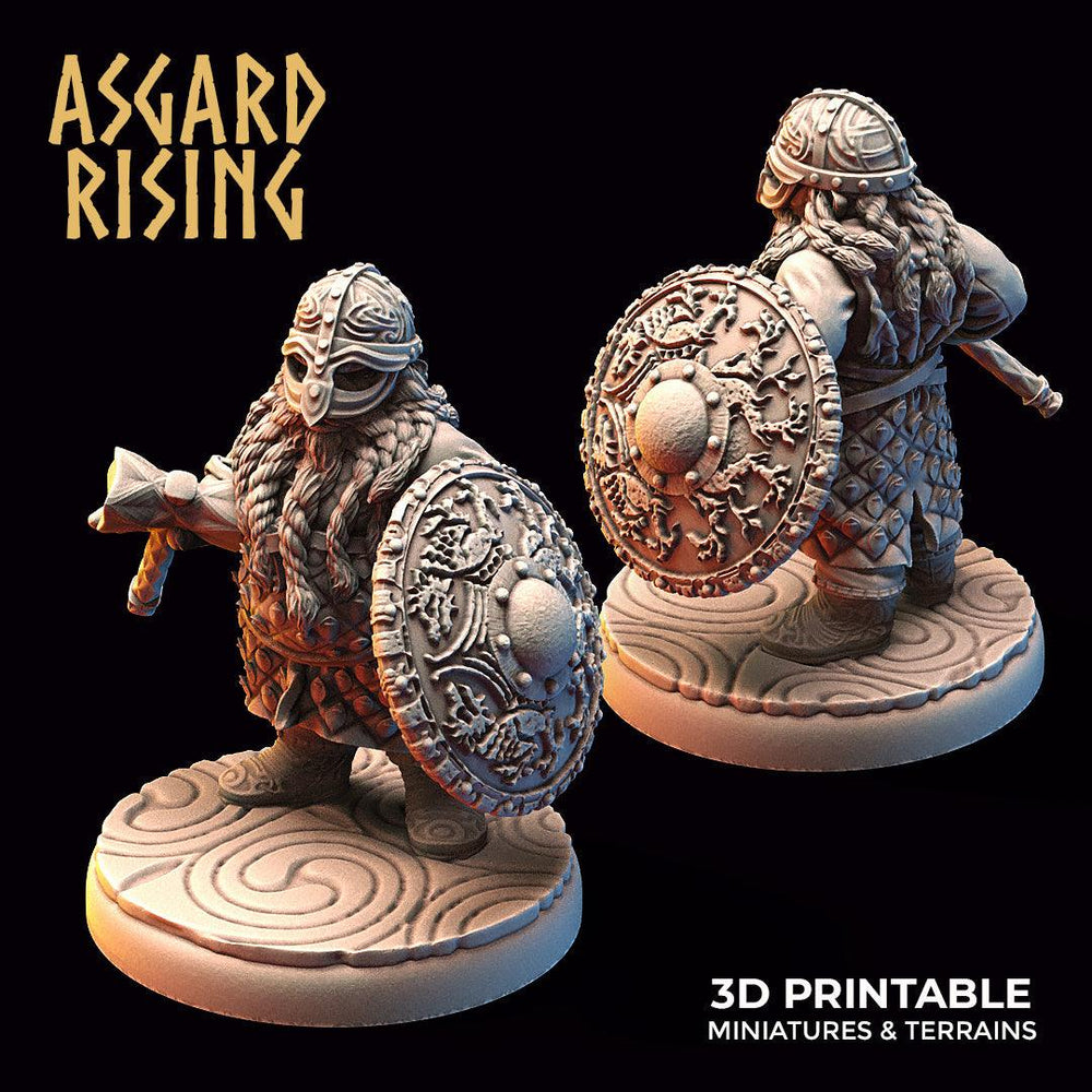 3D Printed Asgard Rising Dwarf Warrior Scale Armor Modular Warband Set 28mm - 32mm (Online Only)