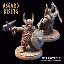3D Printed Asgard Rising Dwarf Warrior Scale Armor Modular Warband Set 28mm - 32mm (Online Only)