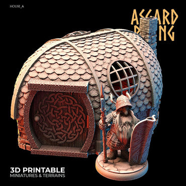 3D Printed Asgard Rising Dwarven Kingdom Houses Industrial Architecture 28mm - 32mm (Online Only)
