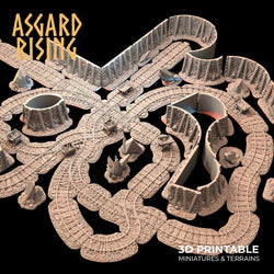 3D Printed Asgard Rising Dwarven Mines Underground Railroad 28mm - 32mm (Online Only)