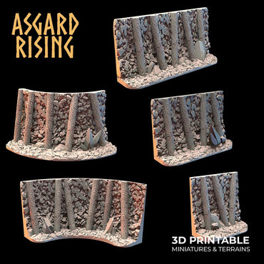 3D Printed Asgard Rising Dwarven Mines Underground Railroad 28mm - 32mm (Online Only)