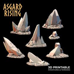 3D Printed Asgard Rising Dwarven Mines Underground Railroad 28mm - 32mm (Online Only)