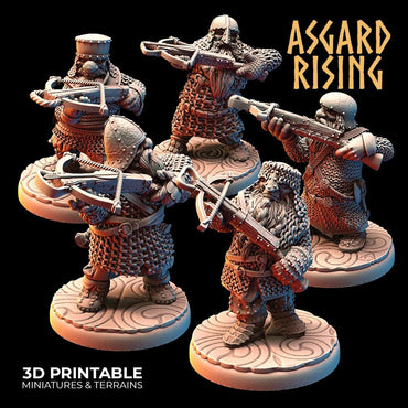 3D Printed Asgard Rising Dwarves Crossbow Chain Mail Set 28mm - 32mm (Online Only)