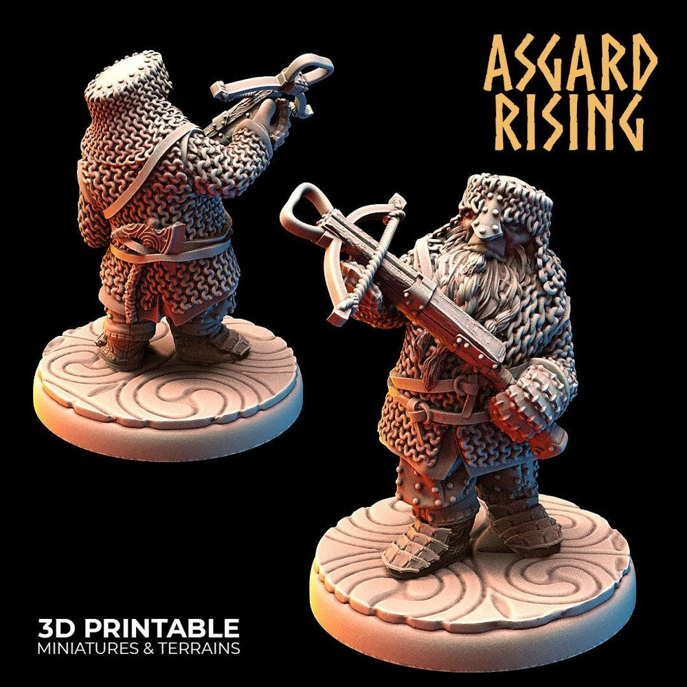 3D Printed Asgard Rising Dwarves Crossbow Chain Mail Set 28mm - 32mm (Online Only)