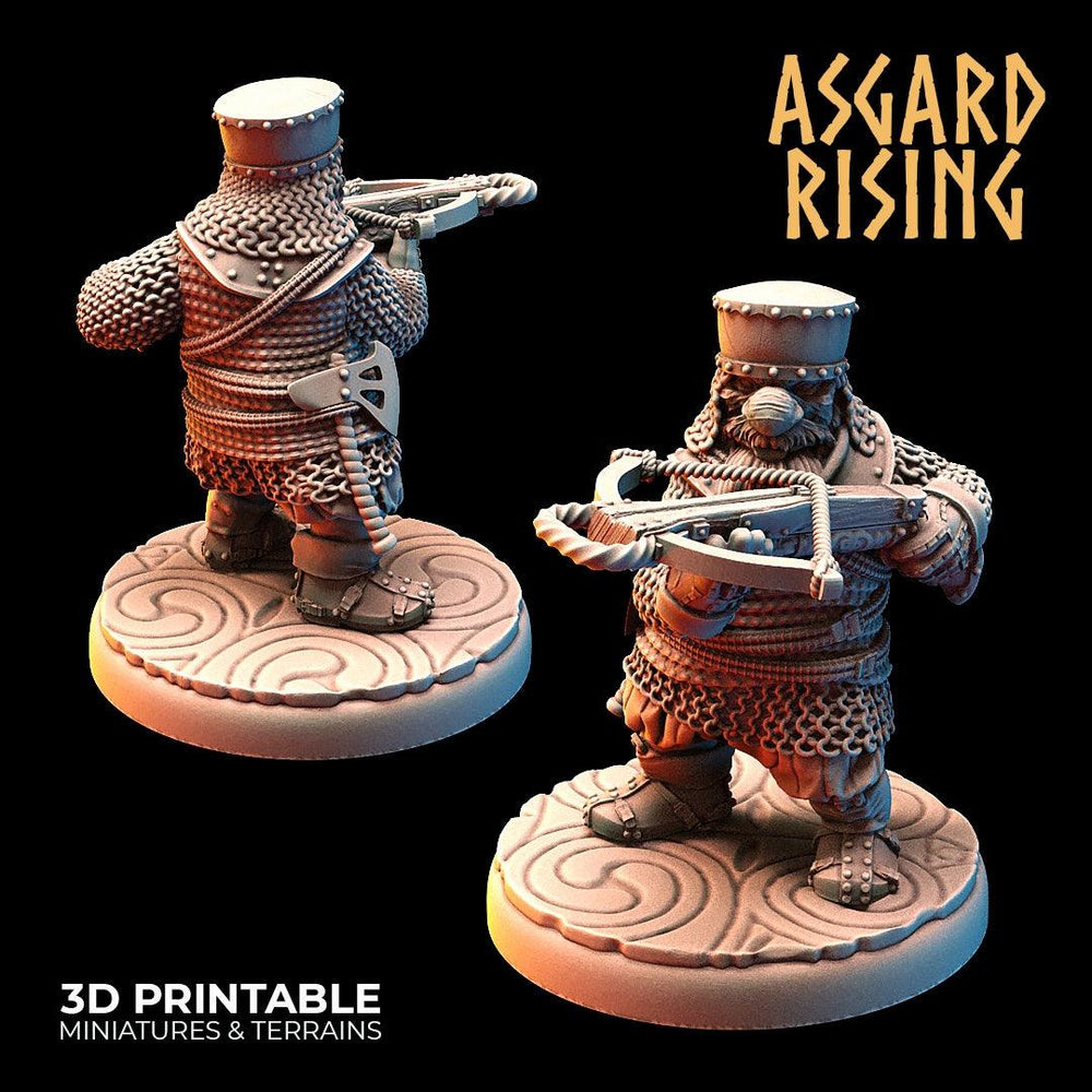 3D Printed Asgard Rising Dwarves Crossbow Chain Mail Set 28mm - 32mm (Online Only)