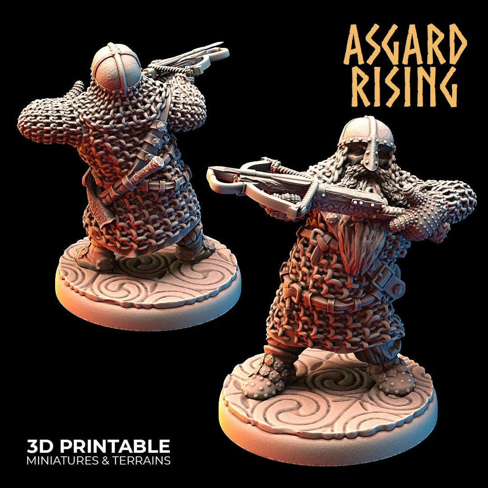 3D Printed Asgard Rising Dwarves Crossbow Chain Mail Set 28mm - 32mm (Online Only)