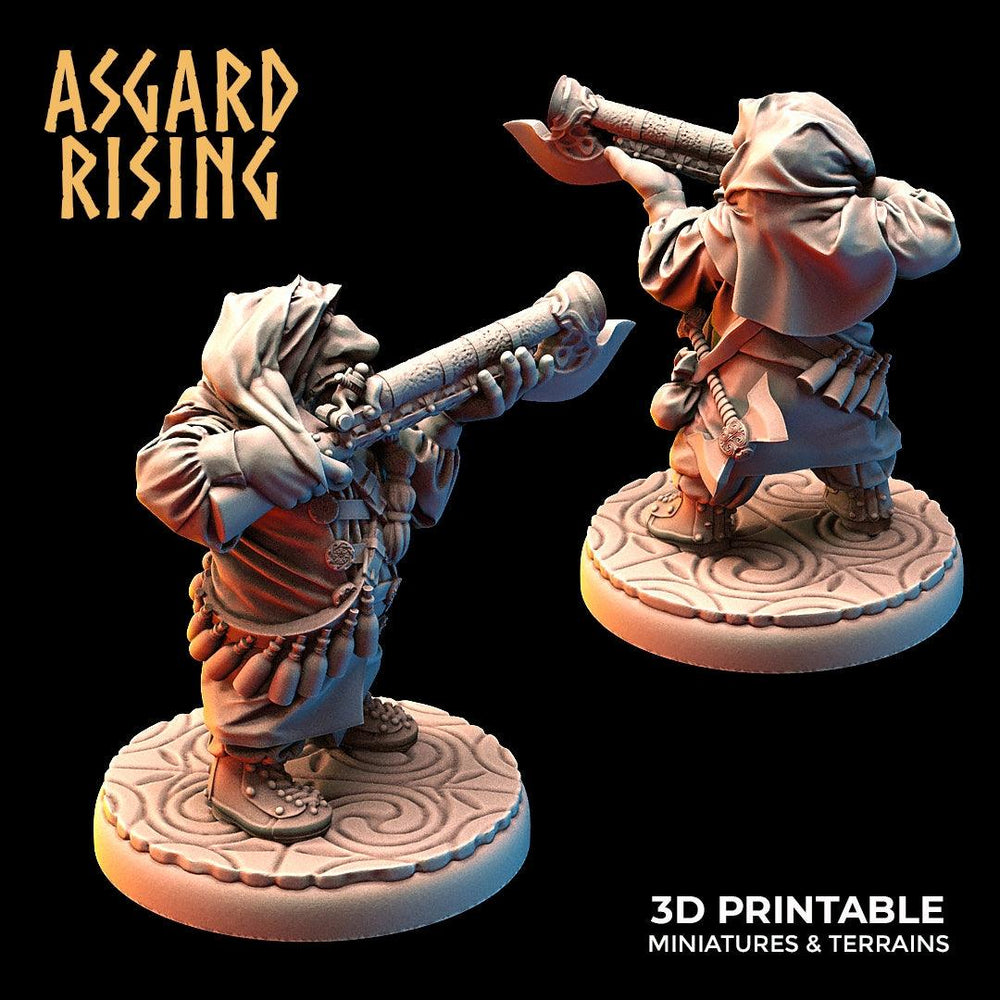 3D Printed Asgard Rising Dwarves Hooded Rangers Ranged Weapons Set 28mm - 32mm (Online Only)