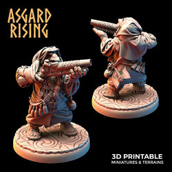 3D Printed Asgard Rising Dwarves Hooded Rangers Ranged Weapons Set 28mm - 32mm (Online Only)