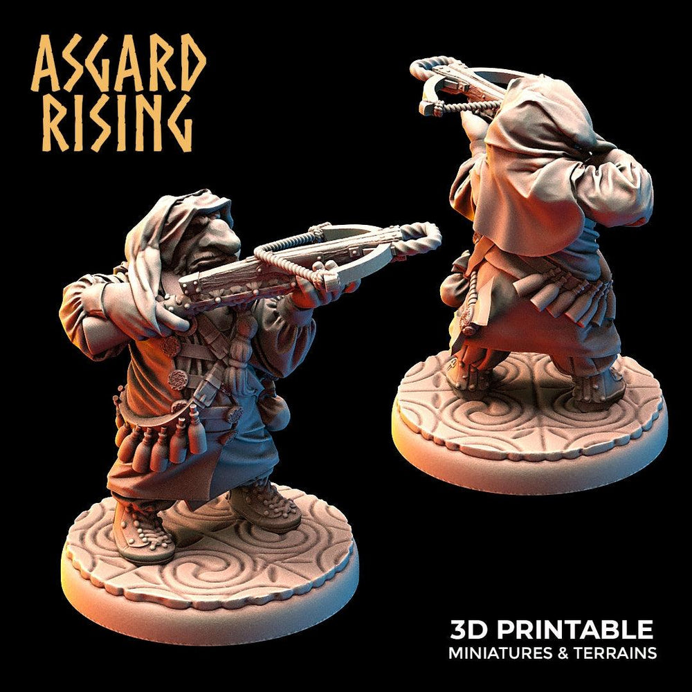 3D Printed Asgard Rising Dwarves Hooded Rangers Ranged Weapons Set 28mm - 32mm (Online Only)