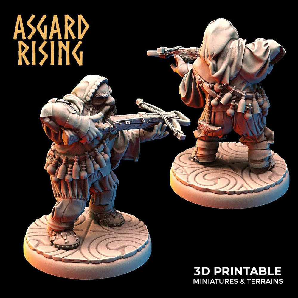 3D Printed Asgard Rising Dwarves Hooded Rangers Ranged Weapons Set 28mm - 32mm (Online Only)