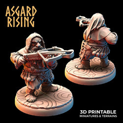 3D Printed Asgard Rising Dwarves Hooded Rangers Ranged Weapons Set 28mm - 32mm (Online Only)
