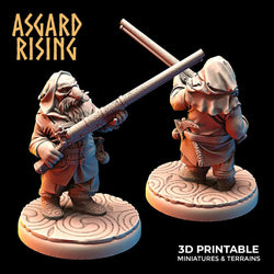 3D Printed Asgard Rising Dwarves Hooded Rangers Ranged Weapons Set 28mm - 32mm (Online Only)