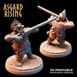3D Printed Asgard Rising Dwarves Ranged Weapons Set 28mm - 32mm (Online Only)