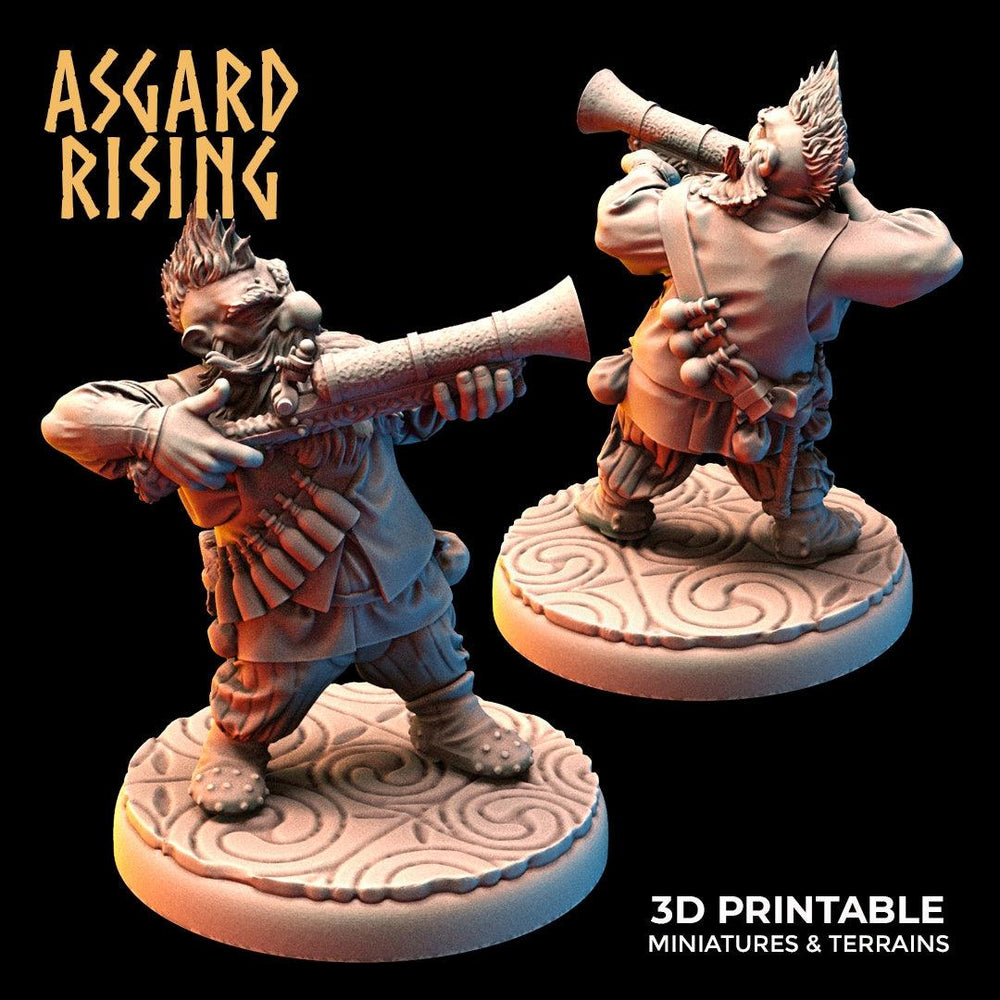 3D Printed Asgard Rising Dwarves Ranged Weapons Set 28mm - 32mm (Online Only)