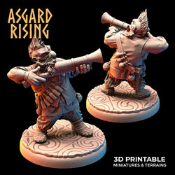 3D Printed Asgard Rising Dwarves Ranged Weapons Set 28mm - 32mm (Online Only)