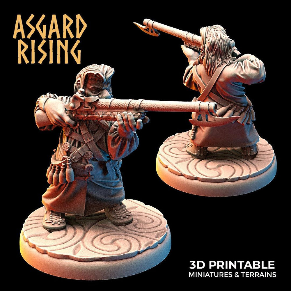 3D Printed Asgard Rising Dwarves Ranged Weapons Set 28mm - 32mm (Online Only)