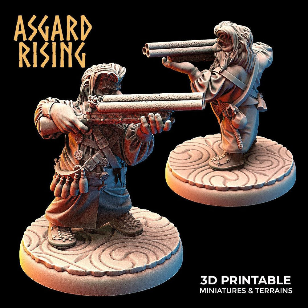 3D Printed Asgard Rising Dwarves Ranged Weapons Set 28mm - 32mm (Online Only)