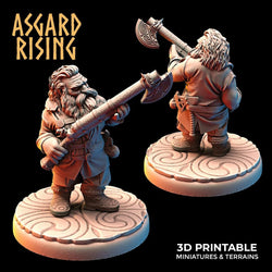 3D Printed Asgard Rising Dwarves Ranged Weapons Set 28mm - 32mm (Online Only)