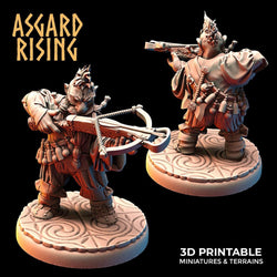 3D Printed Asgard Rising Dwarves Ranged Weapons Set 28mm - 32mm (Online Only)