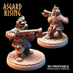 3D Printed Asgard Rising Dwarves Ranged Weapons Set 28mm - 32mm (Online Only)