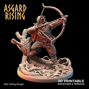3D Printed Asgard Rising Elite Viking Ranger 28 32mm Wargaming DnD (Online Only)