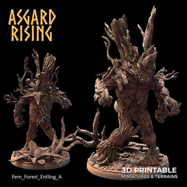 3D Printed Asgard Rising Fern Forest Entlings 28 32 mm Wargaming DnD (Online Only)