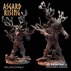 3D Printed Asgard Rising Fern Forest Entlings 28 32 mm Wargaming DnD (Online Only)