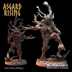 3D Printed Asgard Rising Fern Forest Entlings 28 32 mm Wargaming DnD (Online Only)