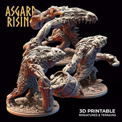 3D Printed Asgard Rising Fjord Troll Set 28 32 mm Wargaming DnD (Online Only)
