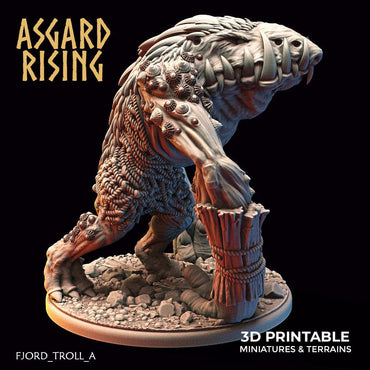 3D Printed Asgard Rising Fjord Troll Set 28 32 mm Wargaming DnD (Online Only)