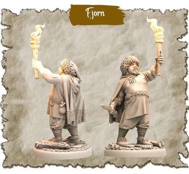 3D Printed Asgard Rising Fjorn Adventurer 28mm-32mm Ragnarok D&D (Online Only)