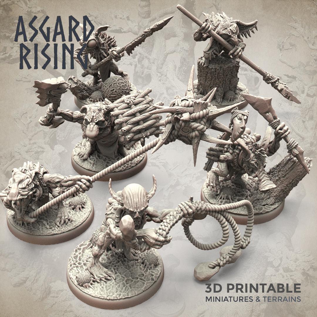 3D Printed Asgard Rising Forest Goblins Melee Set 28mm - 32mm Ragnarok D&D (Online Only)