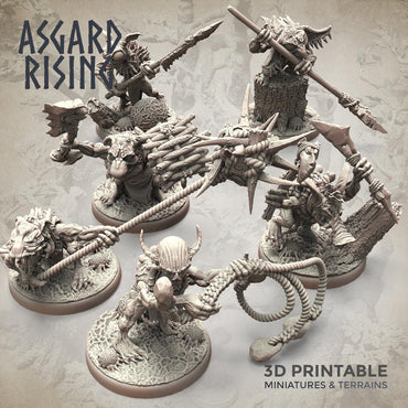 3D Printed Asgard Rising Forest Goblins Melee Set 28mm - 32mm Ragnarok D&D (Online Only)