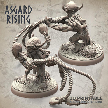 3D Printed Asgard Rising Forest Goblins Melee Set 28mm - 32mm Ragnarok D&D (Online Only)