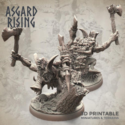3D Printed Asgard Rising Forest Goblins Melee Set 28mm - 32mm Ragnarok D&D (Online Only)