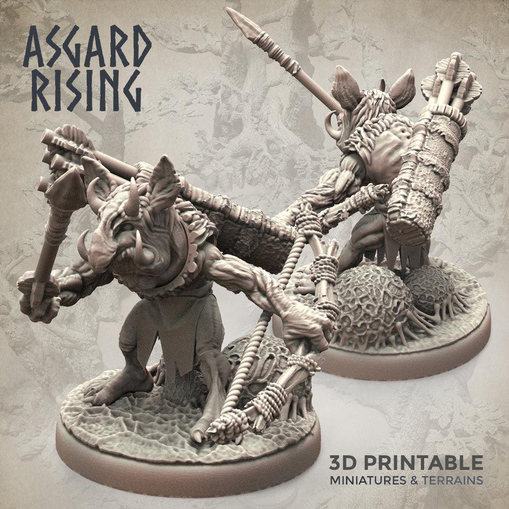 3D Printed Asgard Rising Forest Goblins Ranged Set 28mm - 32mm Ragnarok D&D (Online Only)