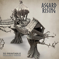 3D Printed Asgard Rising Forest Village Modular Set 32mm Ragnarok D&D (Online Only)