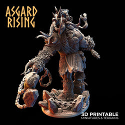 3D Printed Asgard Rising Frost Giant 28mm 32mm D&D (Online Only)