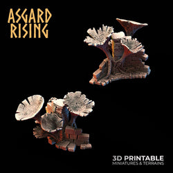 3D Printed Asgard Rising Fungi Ruins 28 32 mm Wargaming DnD (Online Only)