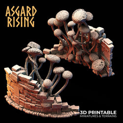 3D Printed Asgard Rising Fungi Ruins 28 32 mm Wargaming DnD (Online Only)