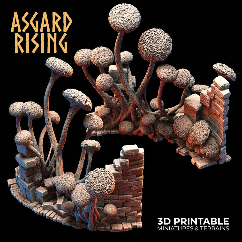 3D Printed Asgard Rising Fungi Ruins 28 32 mm Wargaming DnD (Online Only)