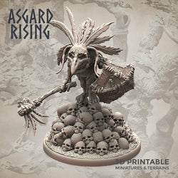 3D Printed Asgard Rising Goblin Chieftain 28mm-32mm Ragnarok D&D (Online Only)