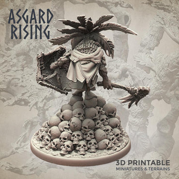 3D Printed Asgard Rising Goblin Chieftain 28mm-32mm Ragnarok D&D (Online Only)