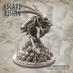 3D Printed Asgard Rising Goblin Chieftain 28mm-32mm Ragnarok D&D (Online Only)