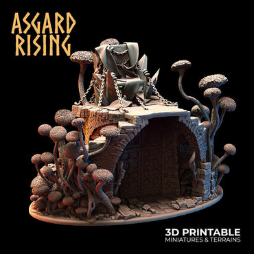 3D Printed Asgard Rising Goblin Kings Throne 28 32mm Wargaming DnD (Online Only)