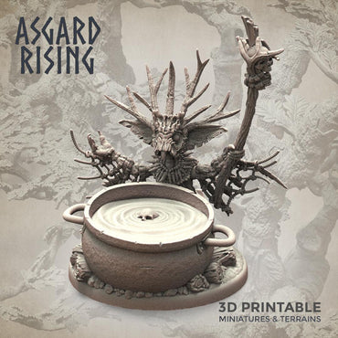 3D Printed Asgard Rising Goblin Shaman 28mm-32mm Ragnarok D&D (Online Only)