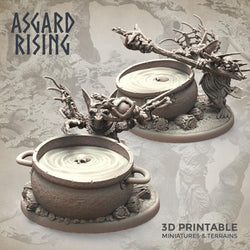 3D Printed Asgard Rising Goblin Shaman 28mm-32mm Ragnarok D&D (Online Only)