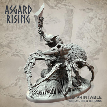 3D Printed Asgard Rising Goblin Spiders Riders Set 32mm Ragnarok D&D (Online Only)